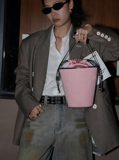 IUBALLET Chic Crossbody Woven Small Cone Bag - MEMPHIS.