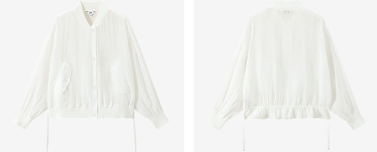 COMME MOI summer women's white cropped waist jacket - ELANOR.