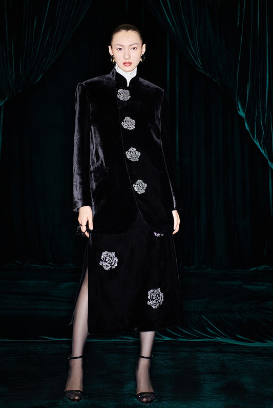 M essential Mackay designer Rose point diamond  blazer - sul.