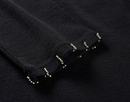 COMME MOI Lu Yan designer new women's wrap-around silk wool knitted dress - AHMED.