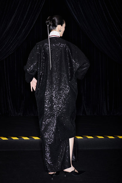 M essential Mackay designer silhouette three-quarter sleeve cardigan - AUGUST.