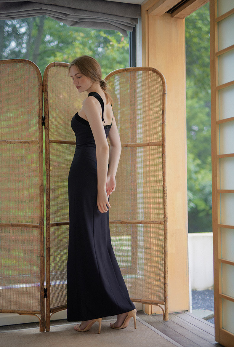 GOUDIN long light luxury birthday banquet party dress-NANTA.