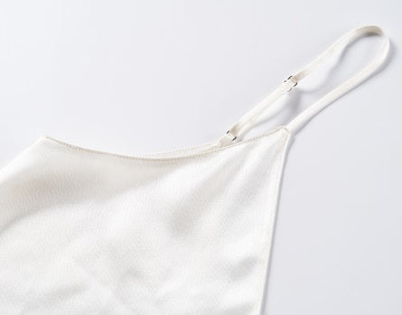 COMME MOI Lu Yan designer's new women's V-neck acetate satin camisole - MARTINS .
