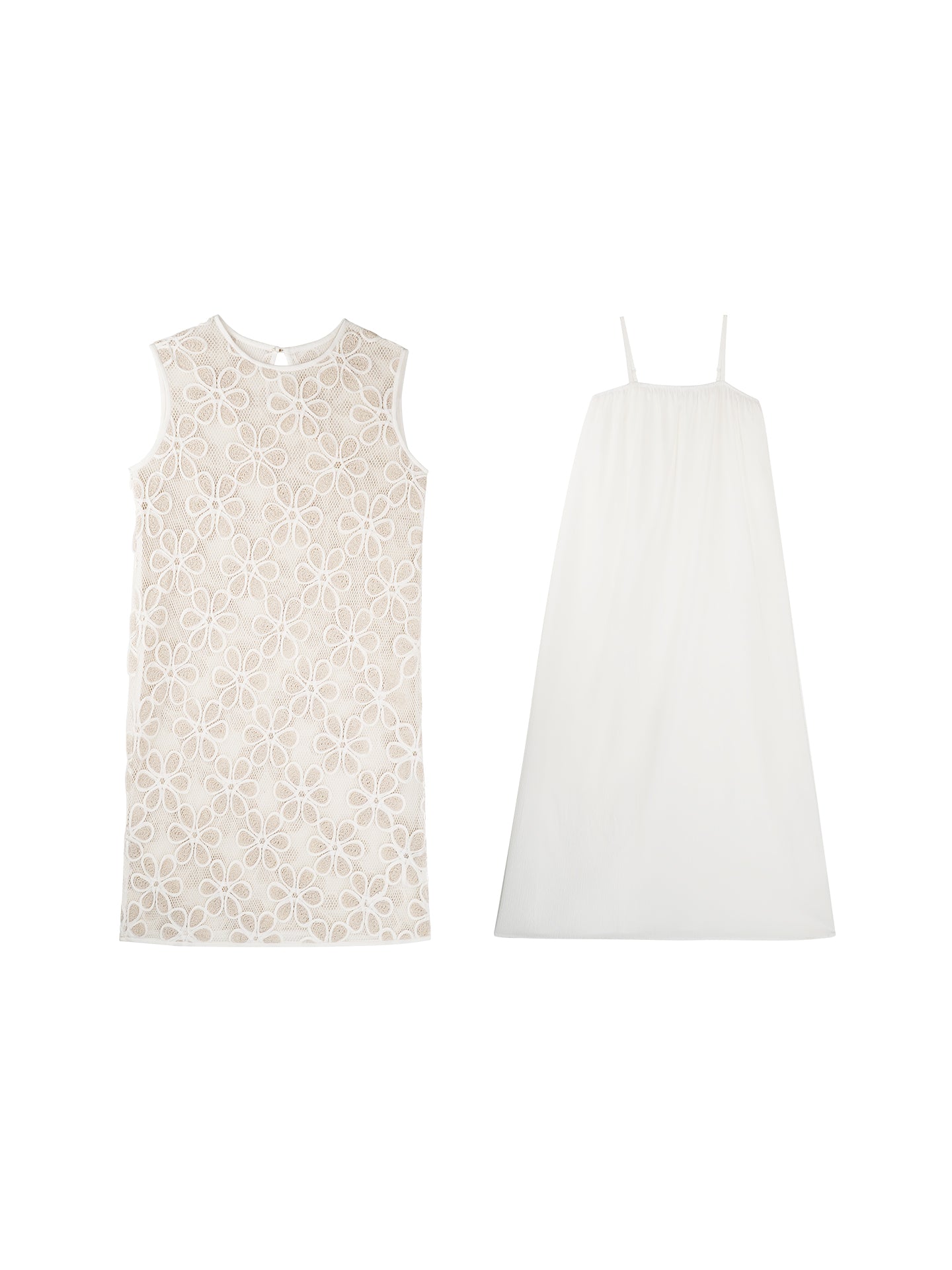 HECO Chinese three-dimensional embroidered dress two-piece dress - SQUIRM.