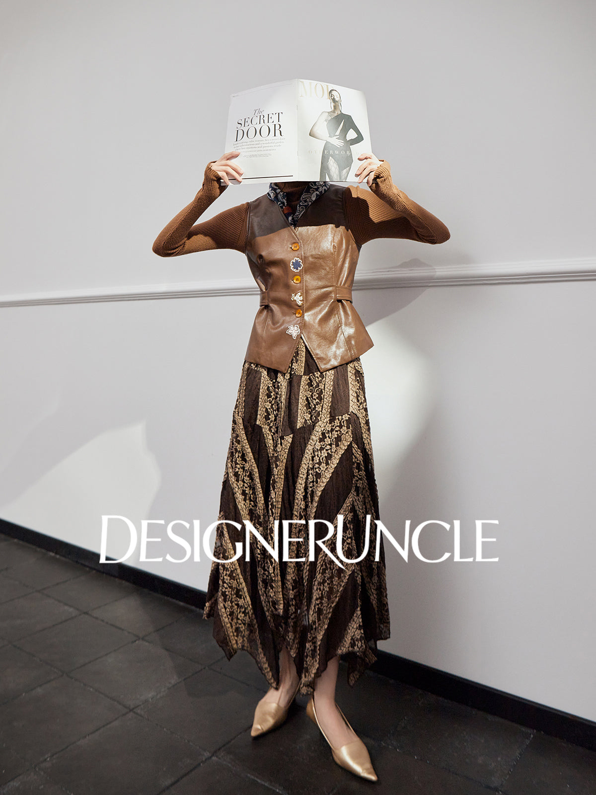 DGU "Moser" retro leather horse clip sense of commuting and versatile wear - BRAK.