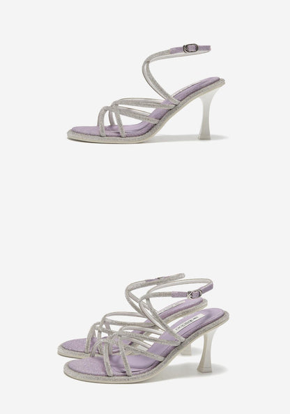 SHOESZOOO Summer Wear Open Toe Stiletto Sandal Heels - TOAST.