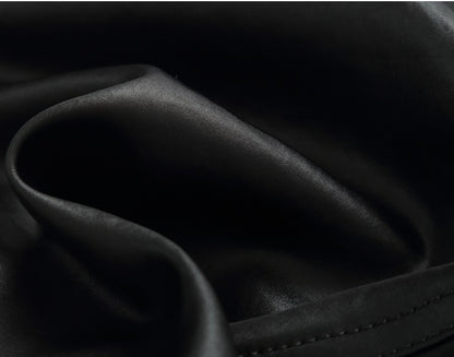 COMME MOI Lu Yan designer waist shirt triacetate commuter shirt top - NOVA.