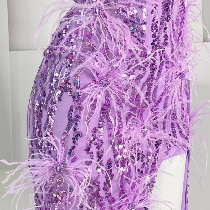 DOLLY Elegant Sleeveless Embroidery High Waist Long Fishtail Cocktail Dress-ZETA