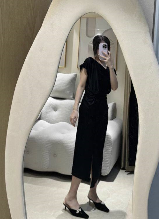 B-FEI black square toe kitten heeled Chinese shoes-OILU.