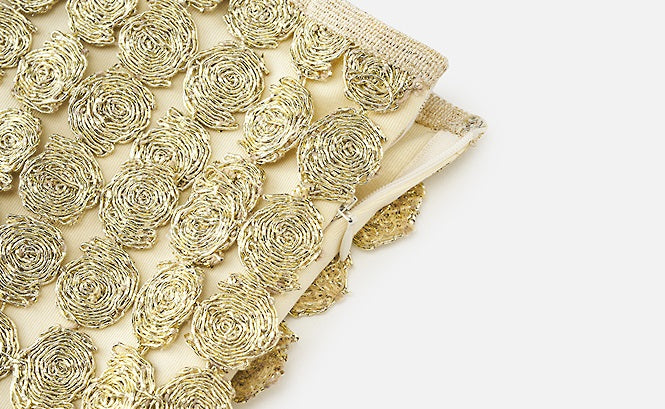 ZHUCHONGYU gold wire plate tassel drape suspender-GON.