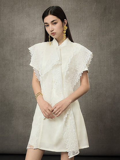 HECO Summer Layer Lace Short Dress - LIVING.