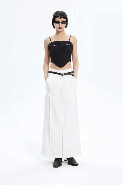TINY IN Black Cutout Bandeau Strap Women's Versatile Top-FADA