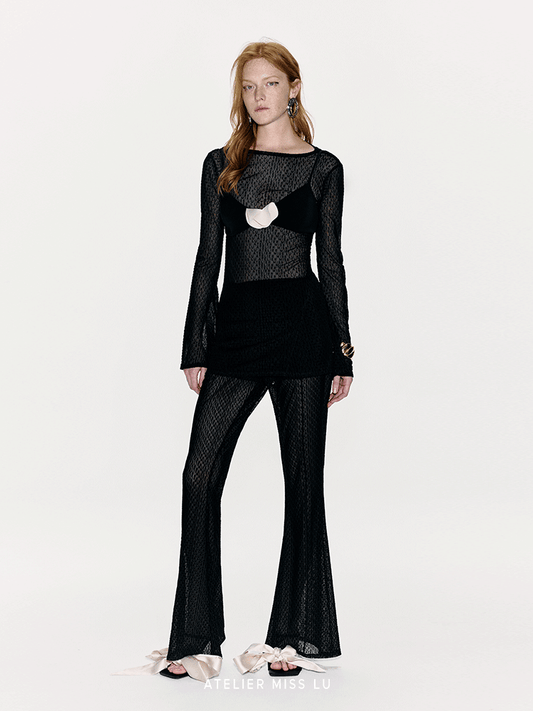 ATELIER MISS LU Patch Spliced Camisole Corset - VESSEL.