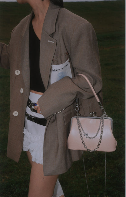 IUBALLET New Mouth Gold Cover Top Layer One Shoulder Chain Bag - MOTIVES.