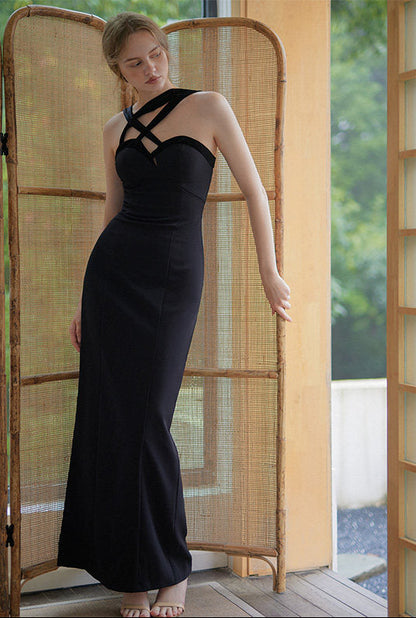 GOUDIN long light luxury birthday banquet party dress-NANTA.