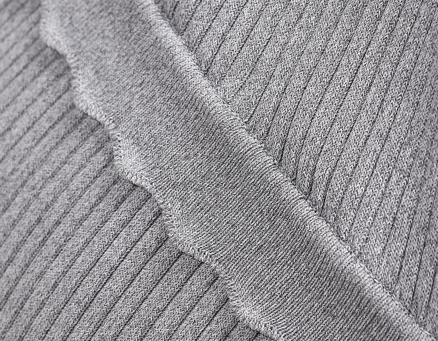 WANGXO | Custom Needle Matte Linen Stripes Slim Knitted Dress -SÉLI.