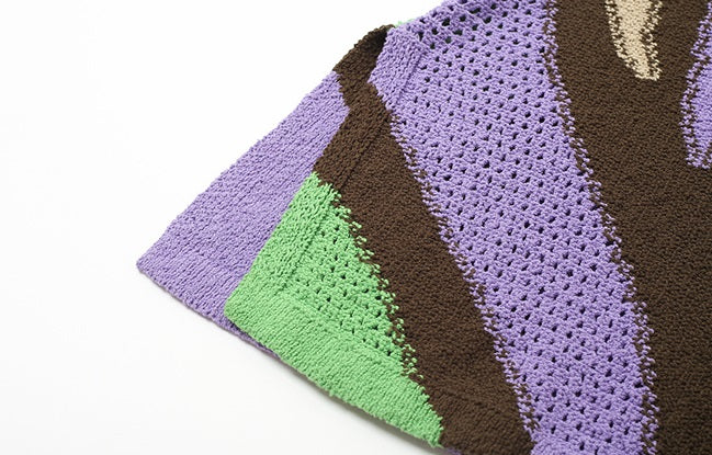 ZHUCHONGYUN Flower Draft Textured Crew Neck Vest--SUZUMIYA.