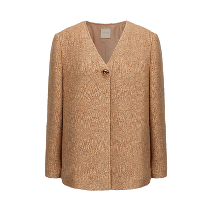 ATELIER MISS LU sleeve sheep wool-blend knitted jacket - SHUDDER