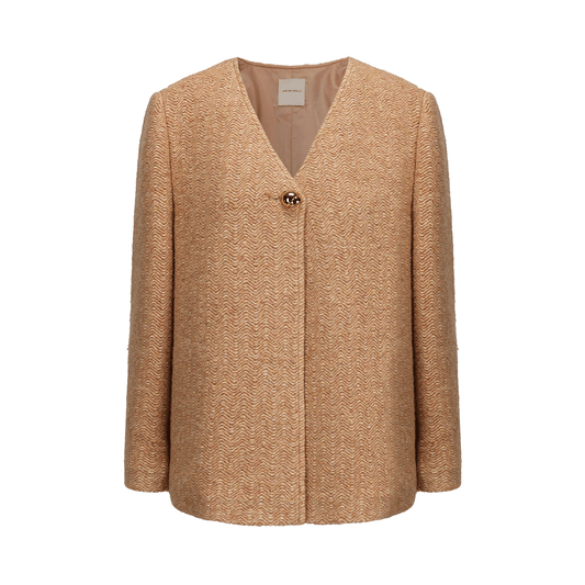 ATELIER MISS LU sleeve sheep wool-blend knitted jacket - SHUDDER