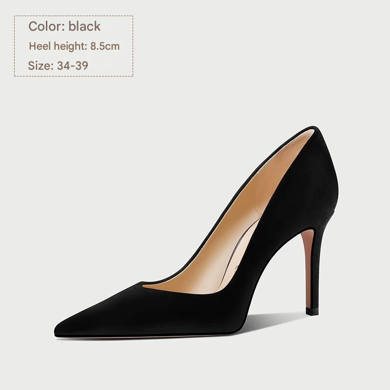 PJJUU classy high-end stiletto shoes - BLUE.