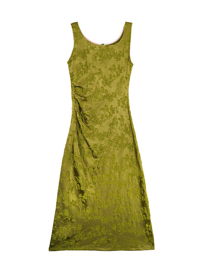 HECO Chinese Style Acetate Shirder Dress - LOLA.