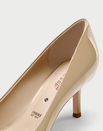 49.	pjjuu nude pointed women's stiletto heels- FERA