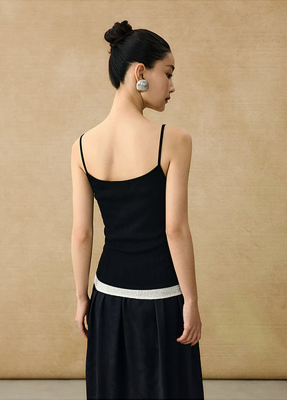 HECO Chinese Lace Edge Camisole Breathable Tencel Versatile Top - REACH.