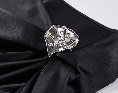 COMME MOI women's double-faced satin sleeveless vest top - SADIE.