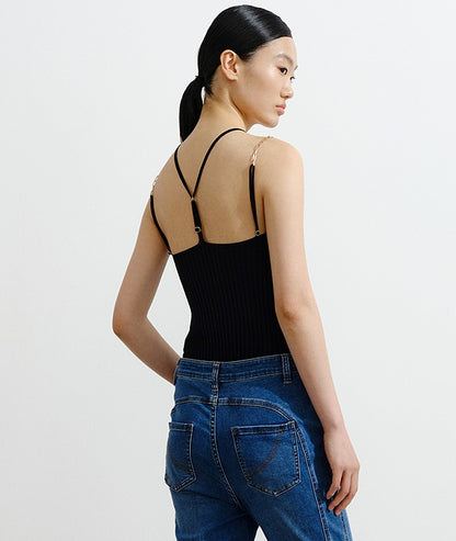 COMME MOI  Women's Double Camisole Knitted Vest - GENESIS.