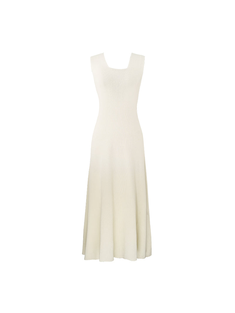 HECO Back Cross Midi Sleeveless Dress - SAVIOR.
