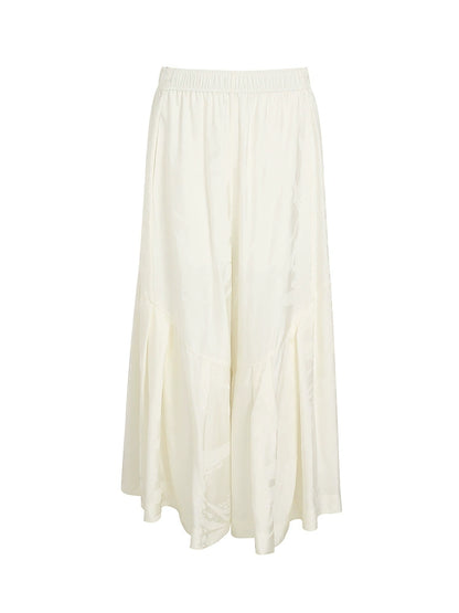 ZHUCHONGYUN summer white loose long wide-leg pants--NATSUKI.