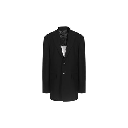 TUYUE Black Open Back Nail Bead Tassel Suit - ASHA.