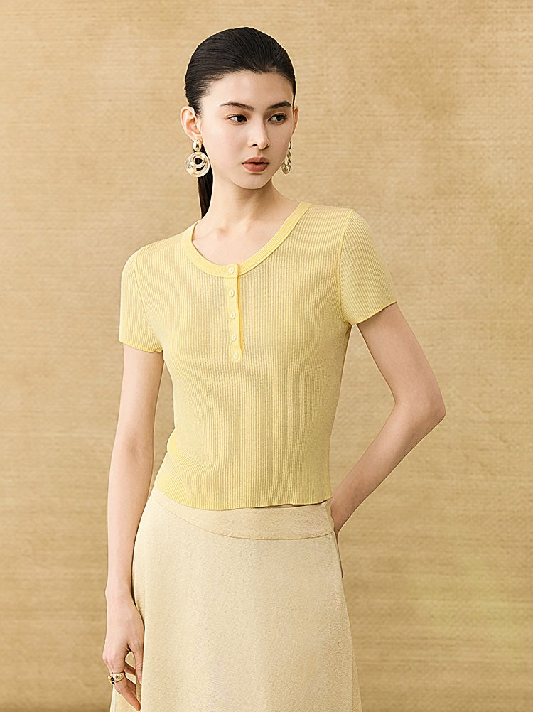 HECO Chinese Versatile Breathable Shoulder Short Sleeve T-Shirt - CEAS.