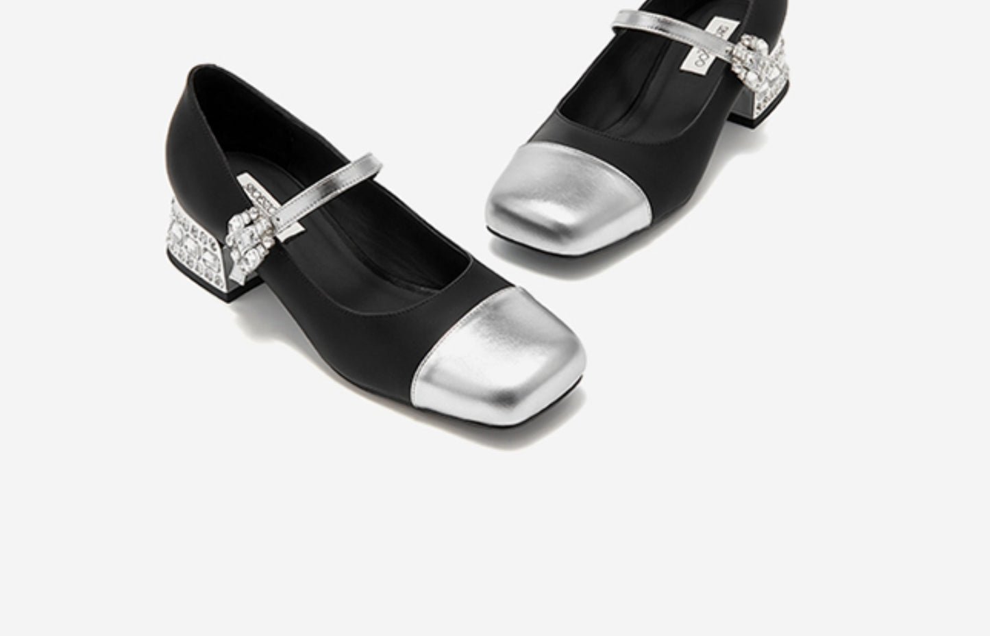 SHOESZOOO Maryjane Leather Square-toe Block Heels - PLIANT.