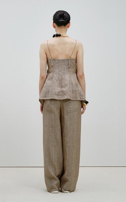 ZHUCHONGYUN Oriental Bead Ebony Oxide Stone Beaded Necklace-GOLDIE.