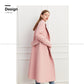 DPLAY winter tweed coat double-breasted wide belt coat - Natti