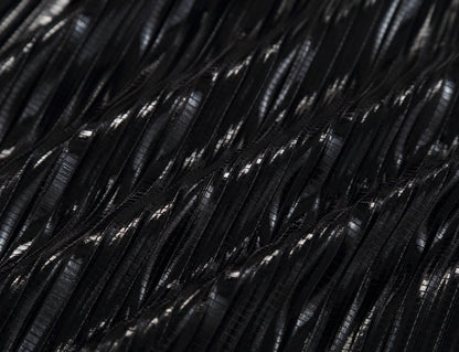 COMME MOI Lv Yan designer women's pin-pleated crewneck top commuter shirt - IVY.