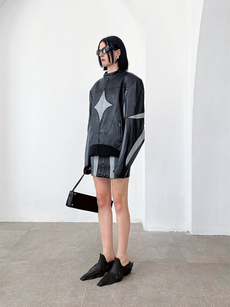 ANNAKIKI Niche Three-dimensional function stitching hip skirt-OLED