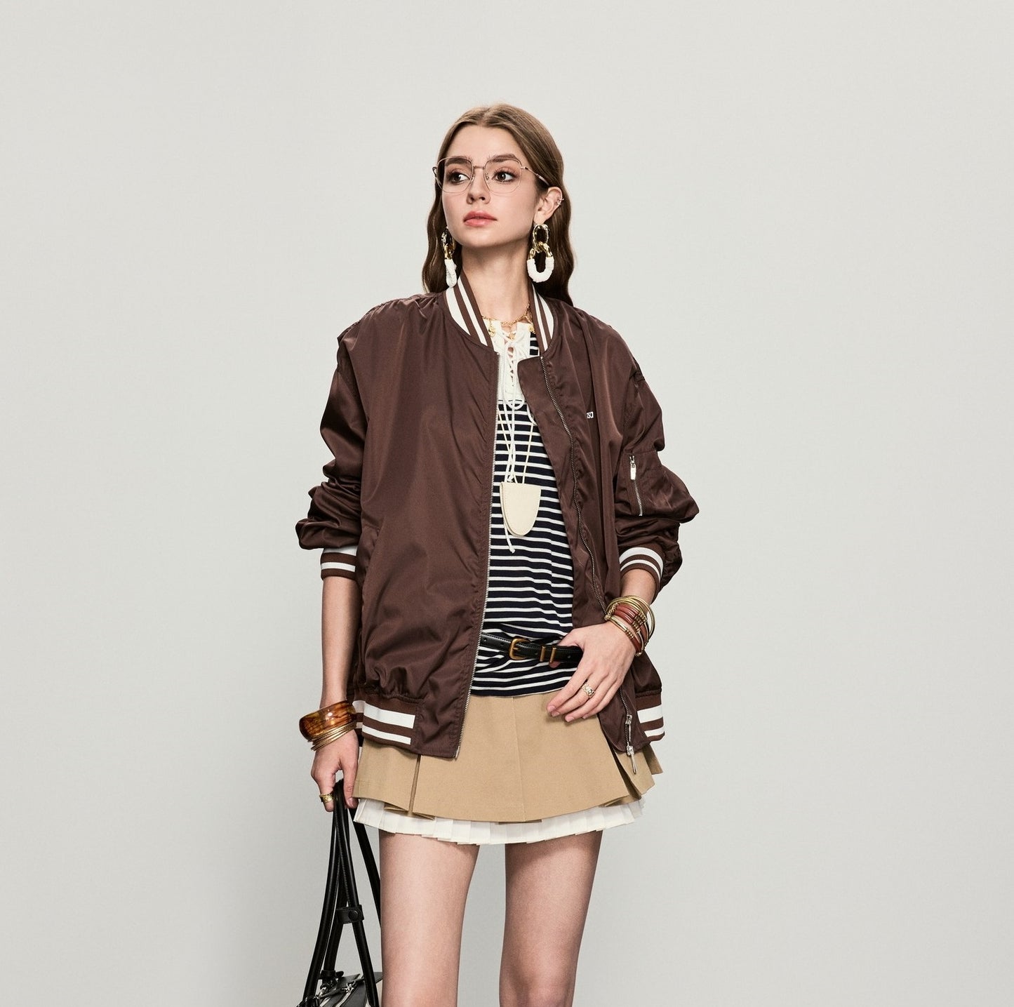 ANNASPEAK collar bomber jacket-ELI.