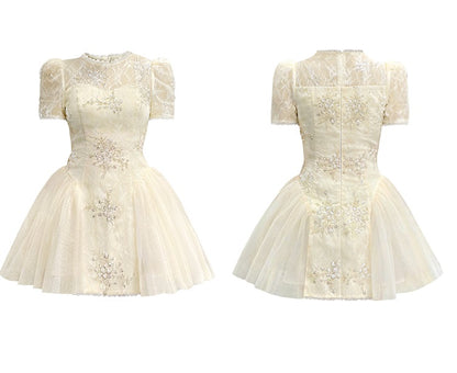 CHECOCRE Stubble French temperament girly heavy industry lace.