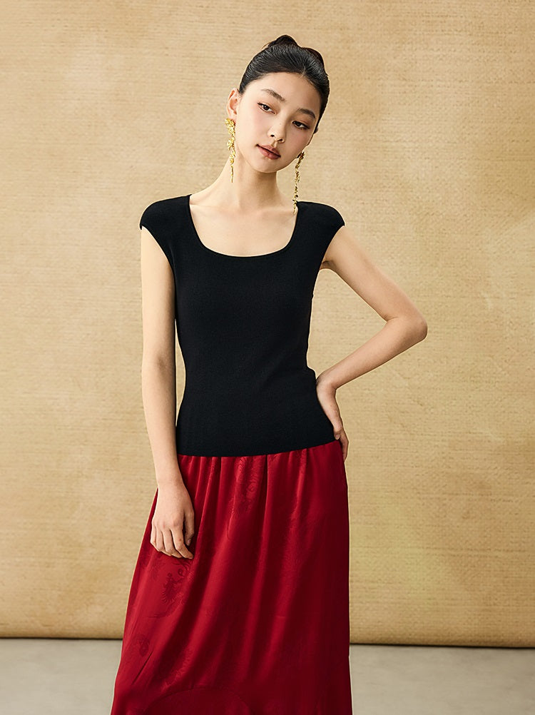 HECO Chinese U-neck Shoulder Top Early Summer Popular Cool Wear - MART.