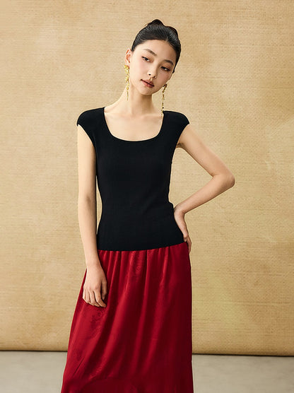 HECO Chinese U-neck Shoulder Top Early Summer Popular Cool Wear - MART.
