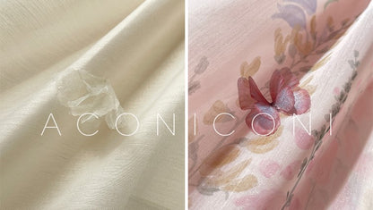 Aconiconi Luxury Off-Shoulder Flower Short Sleeve bridal baby doll Dress - Magnolia Lotus Fragrance