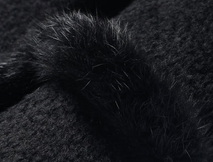 WANGXO | Luxury Alpaca Wool & Rabbit Hair Blend Long Coat -MIRA.