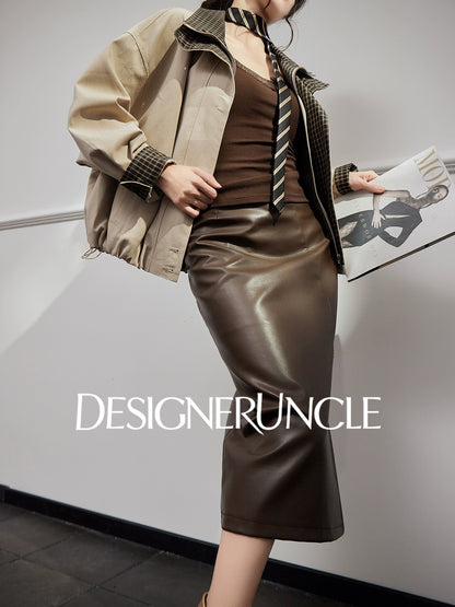 DGU "Fog Brown" autumn new loose casual versatile niche design jacket - NOW.