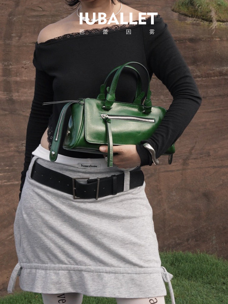 IUBALLET Independent Liner New Leather Fringe Motorcycle Bag - DANGER,