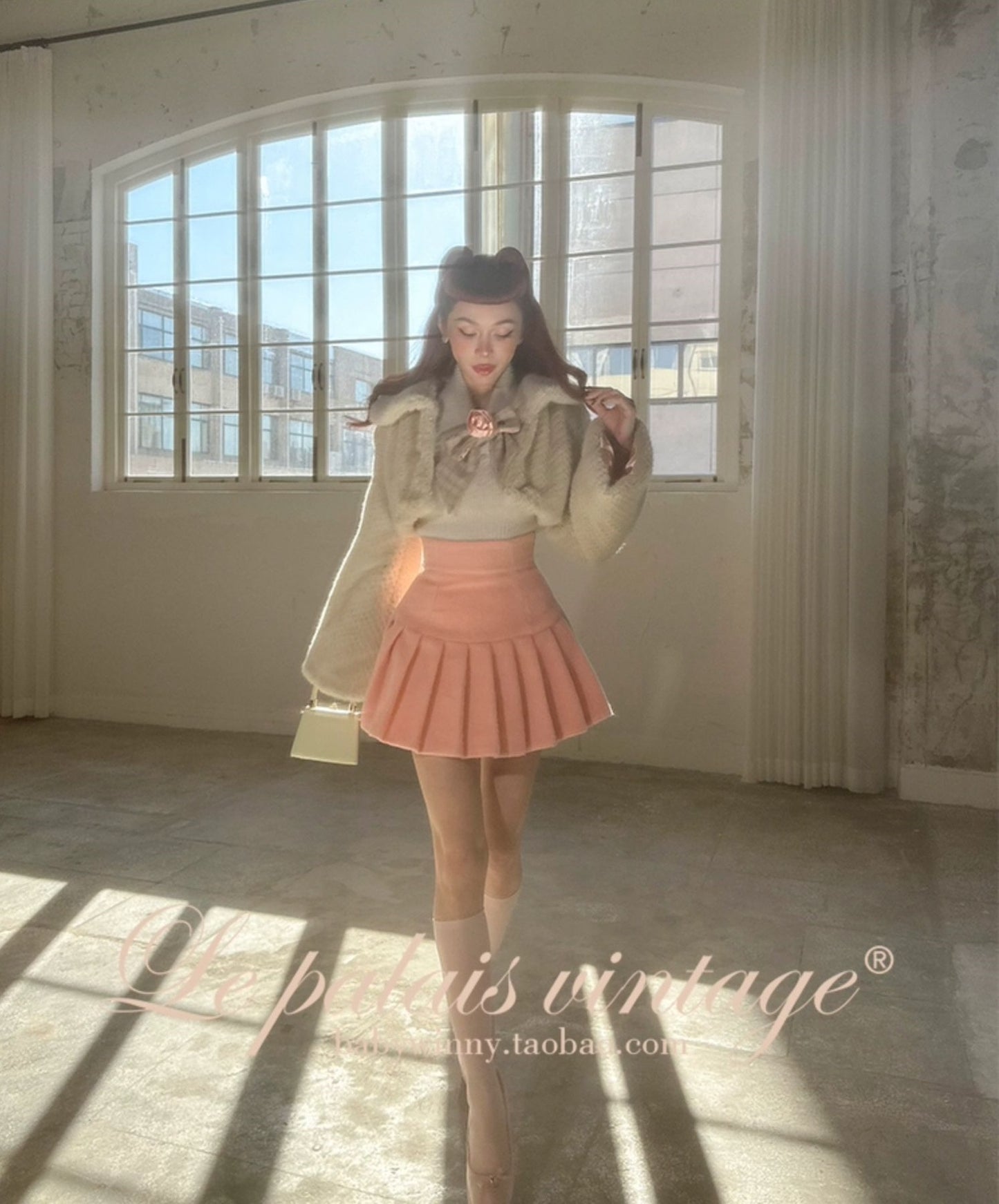 Le Palais Vintage Luxury Long Sleeves Slim Fit Sweater Set Dinner date Suit-Natasha