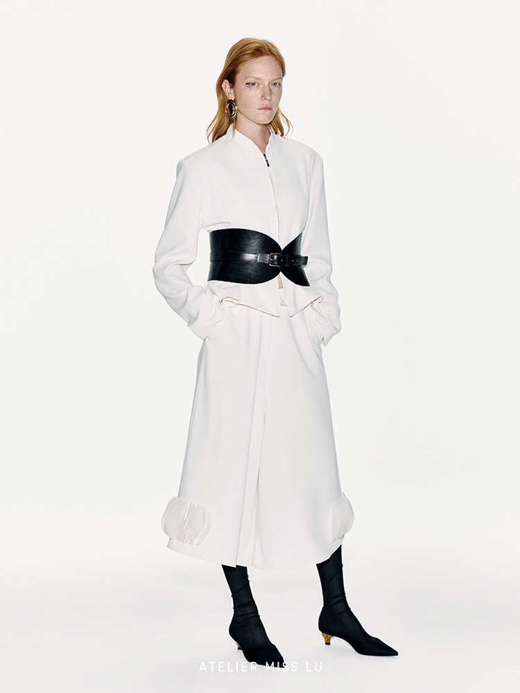 ATELIER MISS LU Authentic Silhouette Casual Waist Zip-Up Jacket - FRAME.