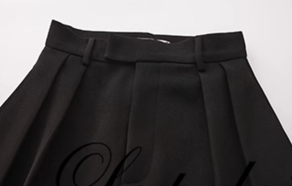 Le Palais Vintage  slim wide-leg high-waisted trousers-EMA