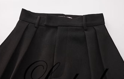 Le Palais Vintage  slim wide-leg high-waisted trousers-EMA